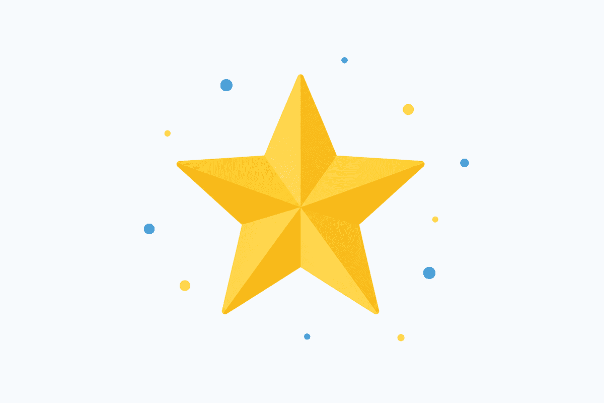 Illustration of a reward star